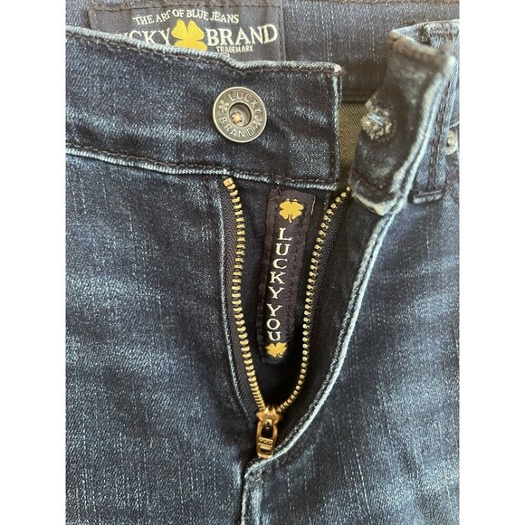 Lucky Brand Brooke Women's Size 4/27 Blue Skinny Leg Dark Wash Stretch Jeggings - Picture 4 of 6